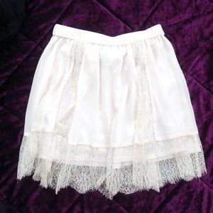 Cream White Ivory Cottage Core Victorian Whimsigoth Goth Skirt